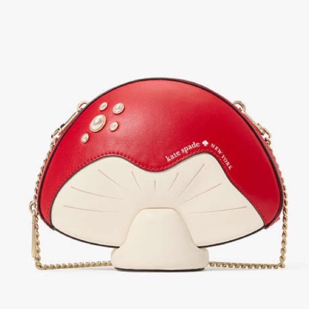 🍄Cute Kate Spade Mushroom Crossbody NWT🍄
